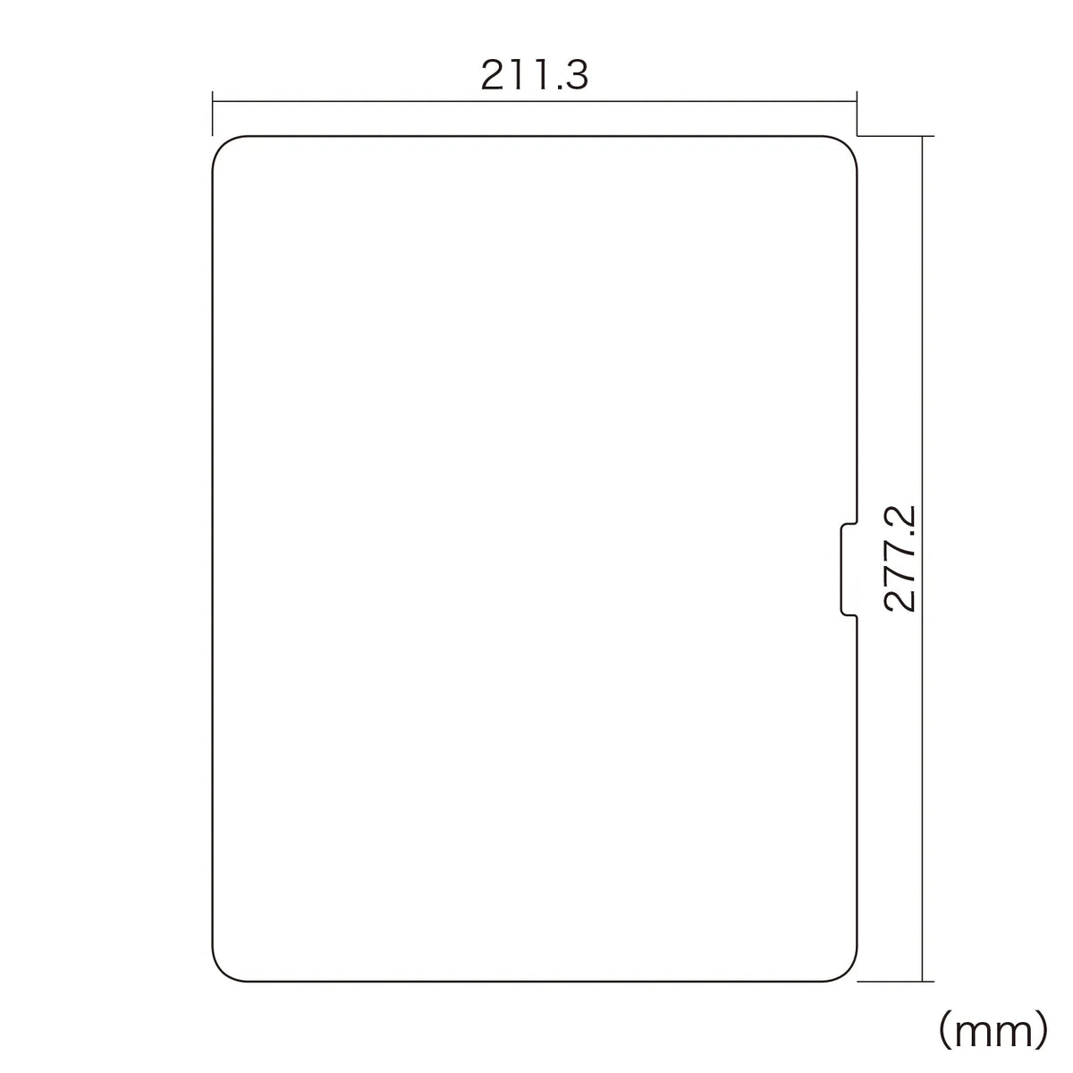 Anti-reflective screen protector film for Apple iPad Air 13-inch M2 (LCD-IPAD243)