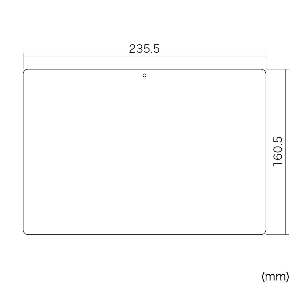 NEC LAVIE Tab E 10.1-inch TE710/KAW LCD Protective Anti-Fingerprint Glossy Film LCD-LTE710KFP