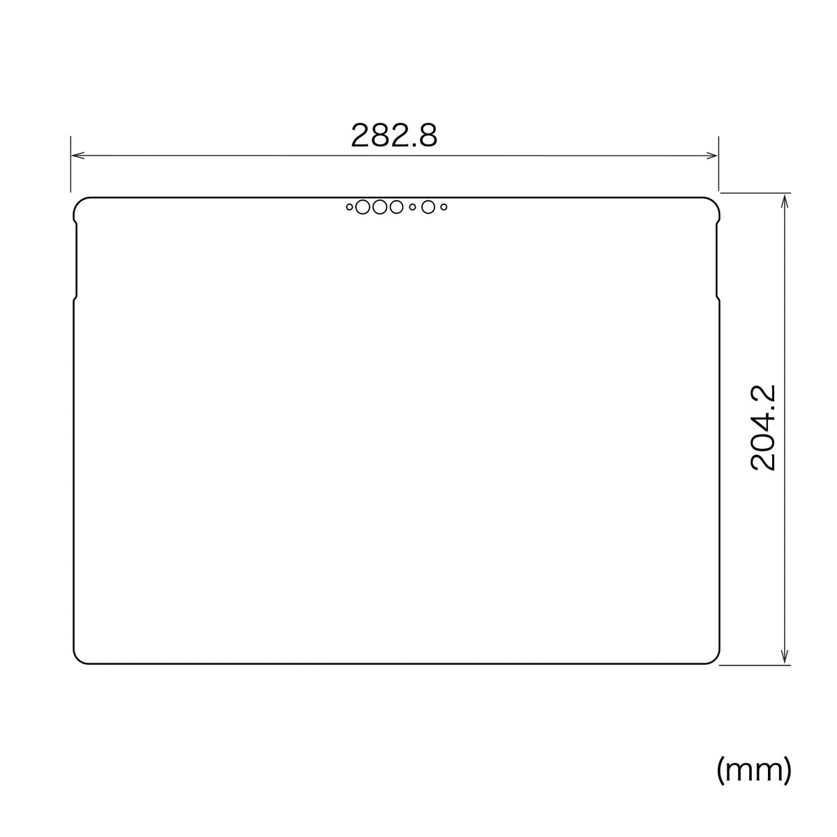 Microsoft Surface Pro 8用液晶保護指紋防止光沢フィルム LCD-SF10KFP