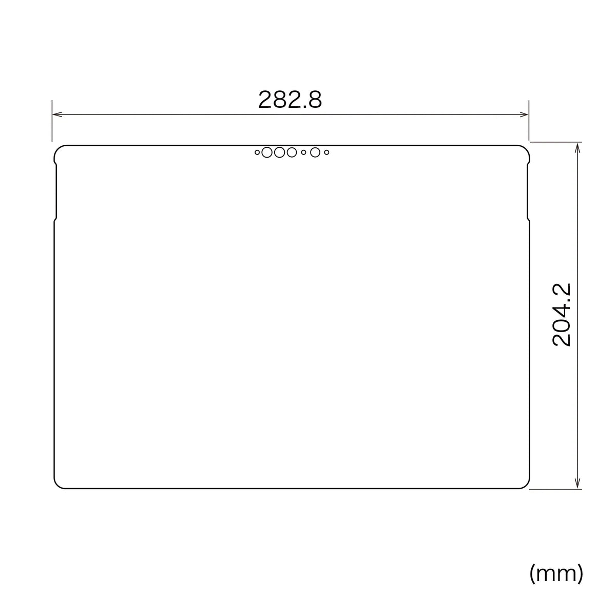 Surface Pro 9用ブルーライトカット液晶保護指紋反射防止フィルム LCD-SF11BCAR