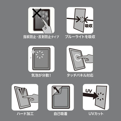 Blue light cut LCD protective film with fingerprint and reflection protection for Microsoft Surface Pro 7 LCD-SF7BCAR