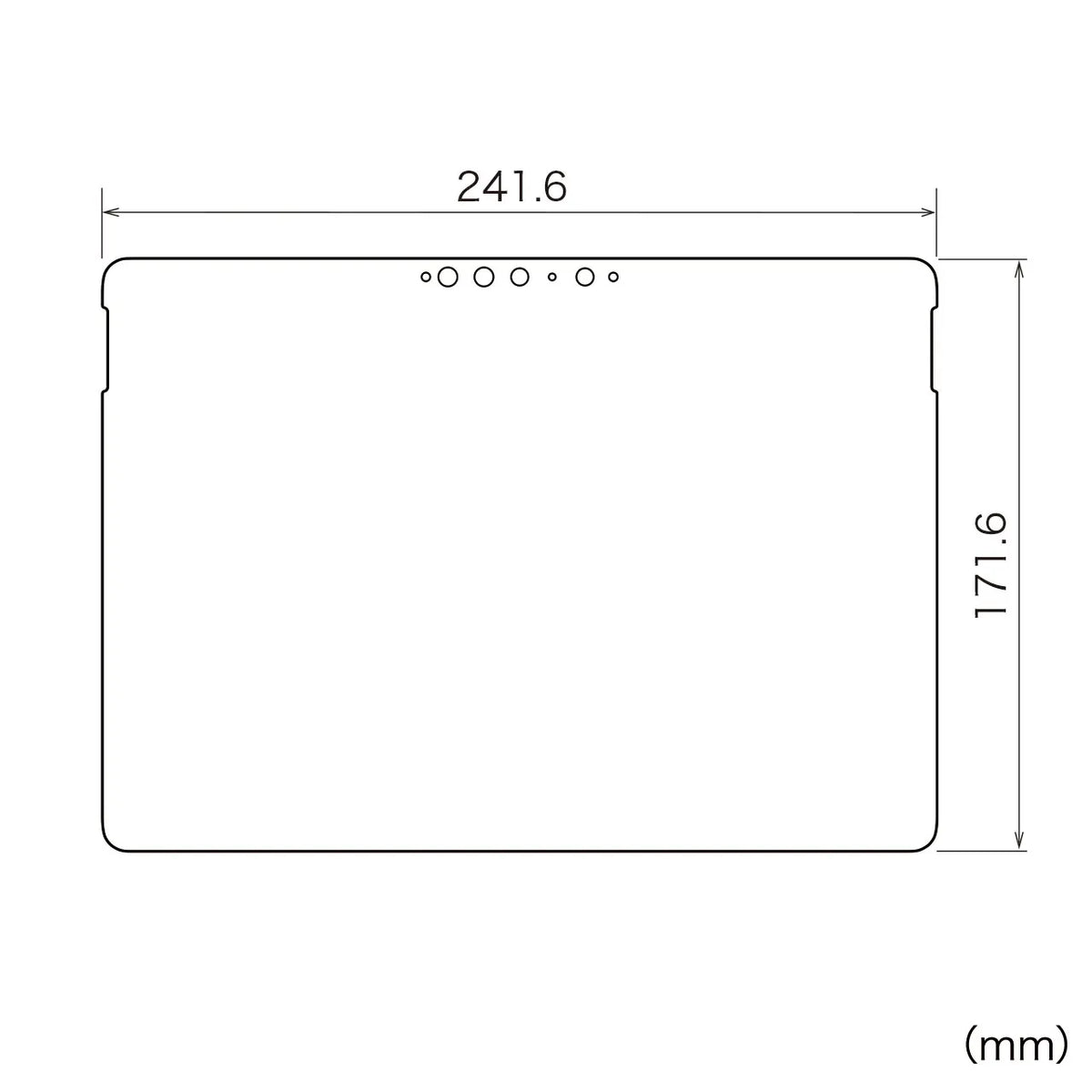 Blue light cut LCD protective film with fingerprint and reflection protection for Microsoft Surface Go 2 LCD-SF9BCAR