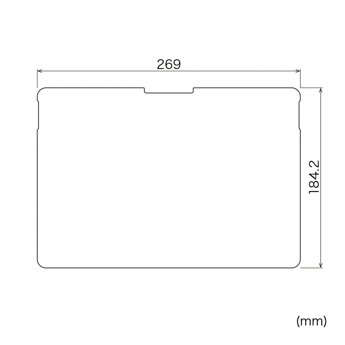 Microsoft Surface Pro 12インチ用液晶保護指紋防止光沢フィルム LCD-SFP12KFP