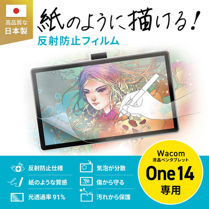 Wacom One LCD Pen Tablet 14-inch compatible paper-like texture anti-reflective film LCD-WO14P