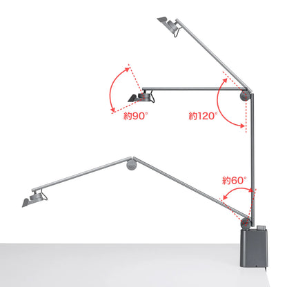 Clamp-mounted LED desk light LED-DESK2GM