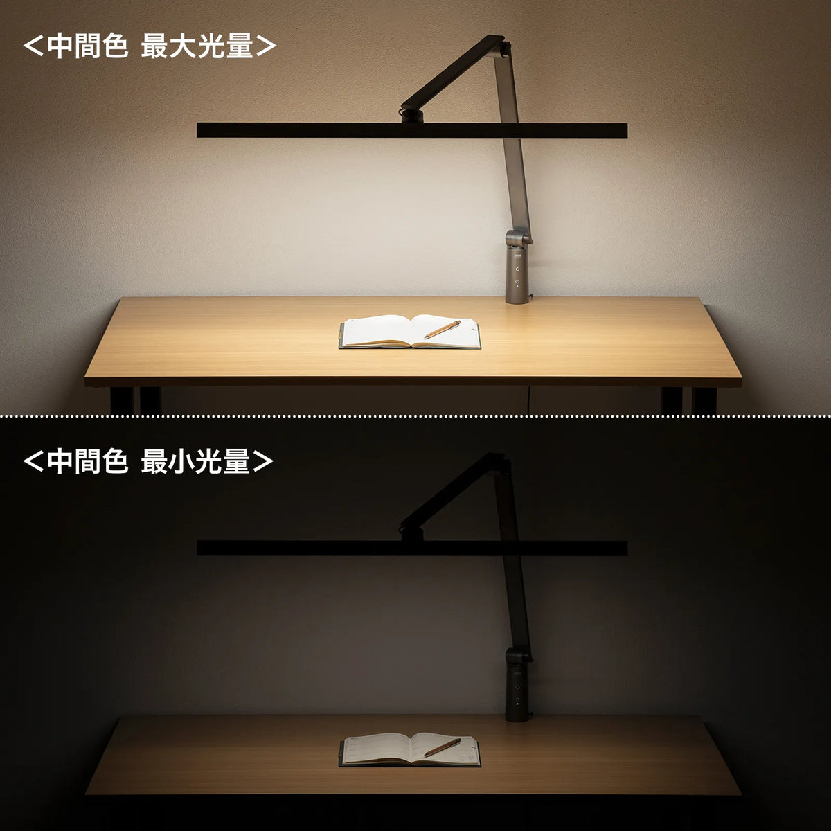 Clamp-mounted LED desk light LED-DESK2GM