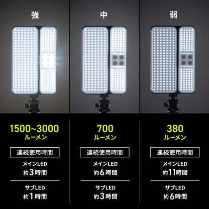 LED Floodlight (with tripod, solar charging, waterproof) LED-FL3