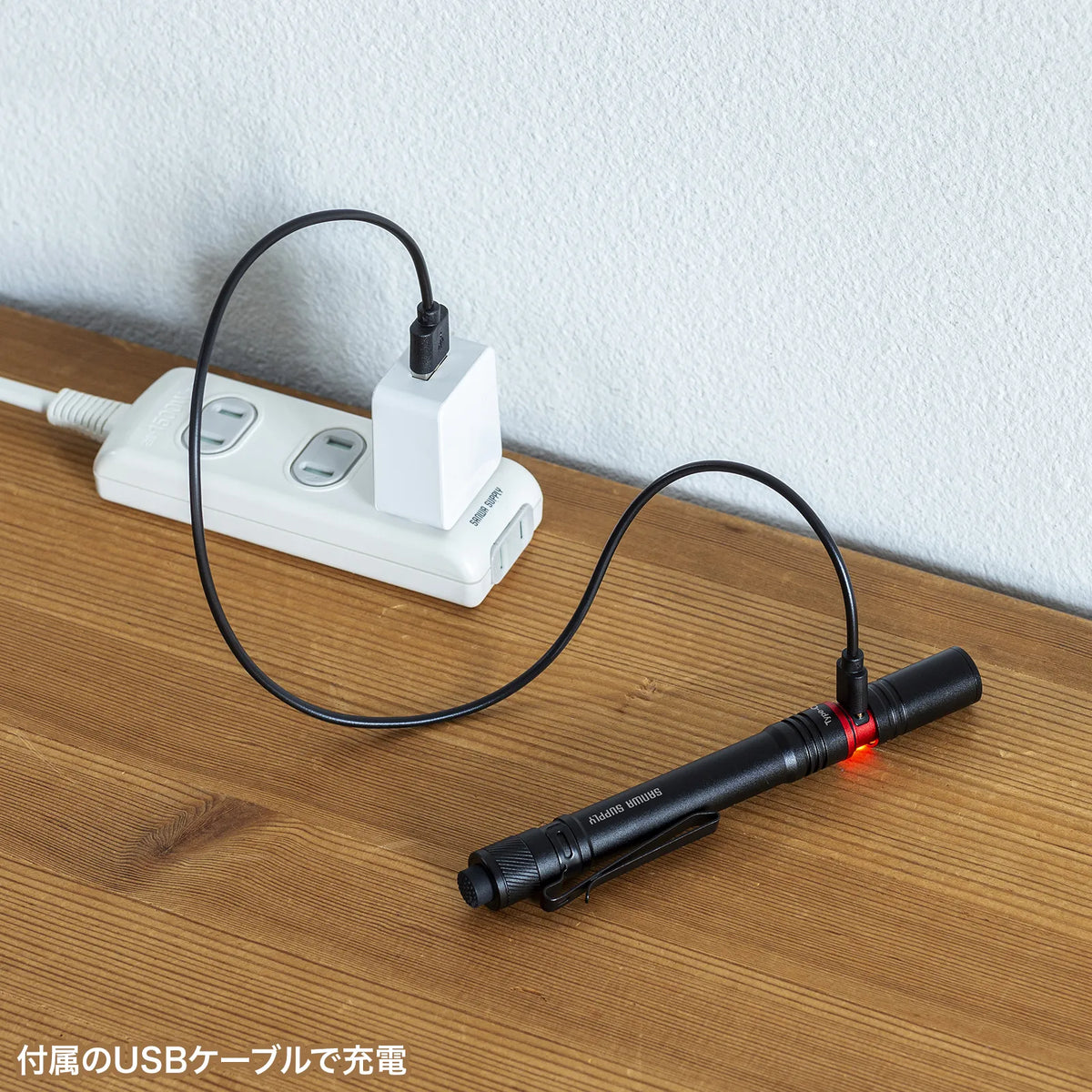 ペン型ライト（ロングタイプ） LED-PEN3BK