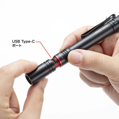 ペン型ライト（ロングタイプ） LED-PEN3BK