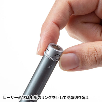 Variable beam shape green laser pointer LP-GL1018GY