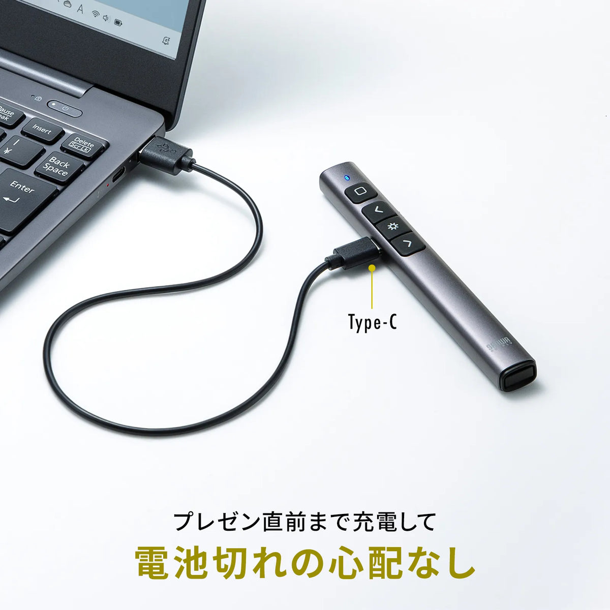 Green Laser Pointer (PowerPoint compatible, rechargeable) LP-RF117GM