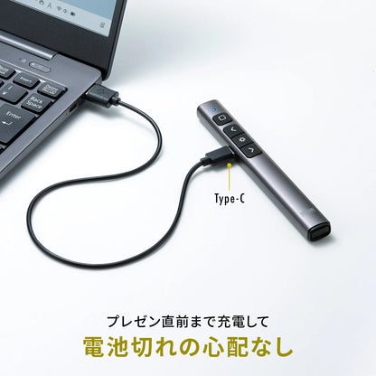 Green Laser Pointer (PowerPoint compatible, rechargeable) LP-RF117GM