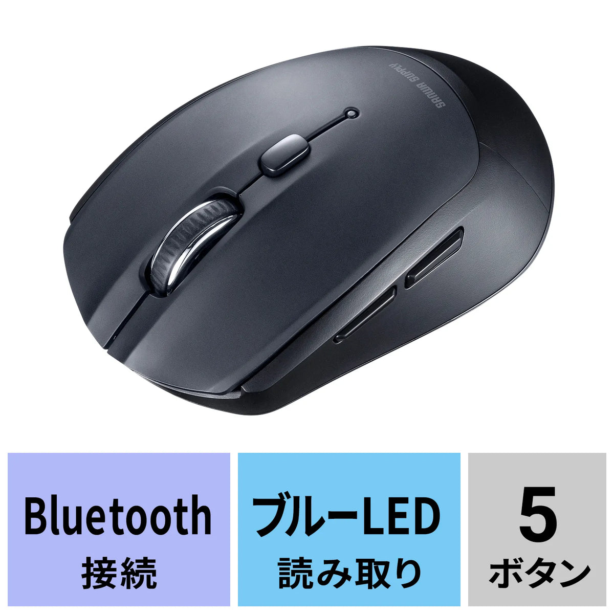 Bluetooth Blue LED Mouse (5 buttons) MA-BB509BK
