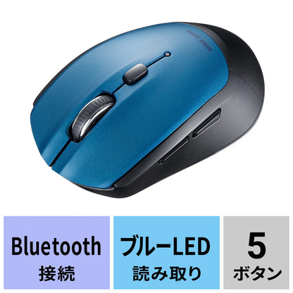 Bluetooth Blue LED Mouse (5 buttons) MA-BB509BL