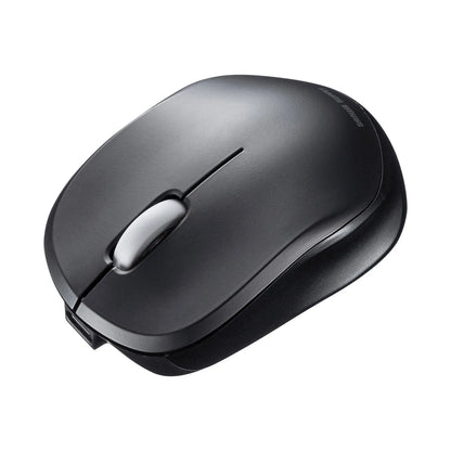 Silent Bluetooth Blue LED Mouse (Rechargeable) MA-BBS308BK