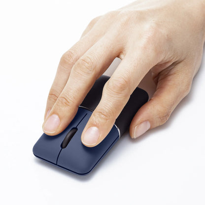 Silent Bluetooth Blue LED Mouse SLIMO (Rechargeable) MA-BBS310NV