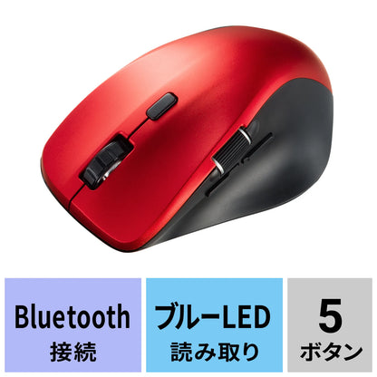 静音Bluetoothマウス（サイドホイール付き・5ボタン） MA-BBS523R