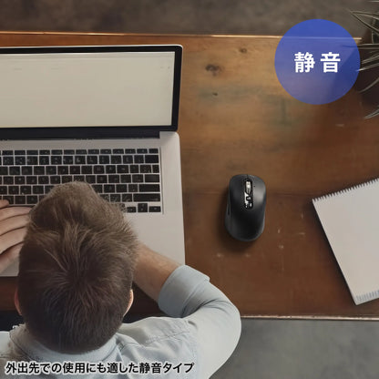 Silent Bluetooth Mouse (Tilt Wheel & High-Speed Scrolling) MA-BBS529BK