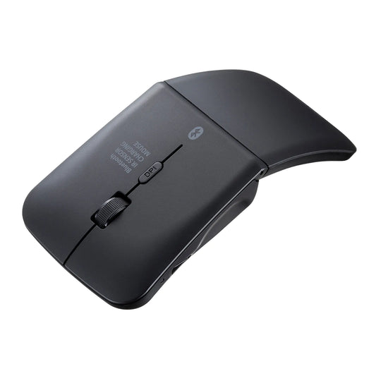 静音Bluetooth5.0 IR LEDマウス（3ボタン・薄型） MA-BIS3116BK
