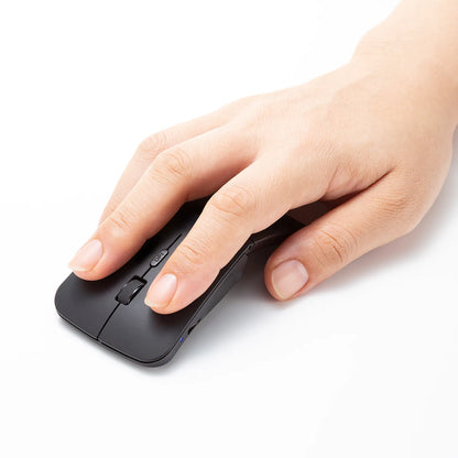 Silent Bluetooth 5.0 IR LED Mouse (3-button, slim design) MA-BIS3116BK