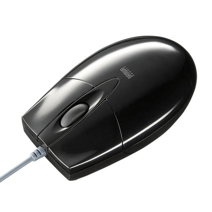有線ブルーLEDマウス（USB-PS/2変換アダプタ付き） MA-BL3UPBKN