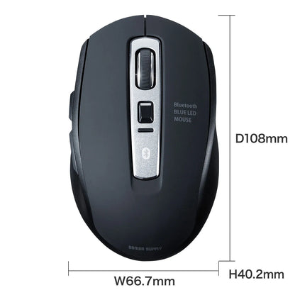 Bluetooth 5.0 Blue LED Mouse MA-BTBL162BK