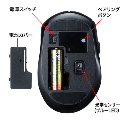 Bluetooth 5.0 Blue LED Mouse MA-BTBL162BK