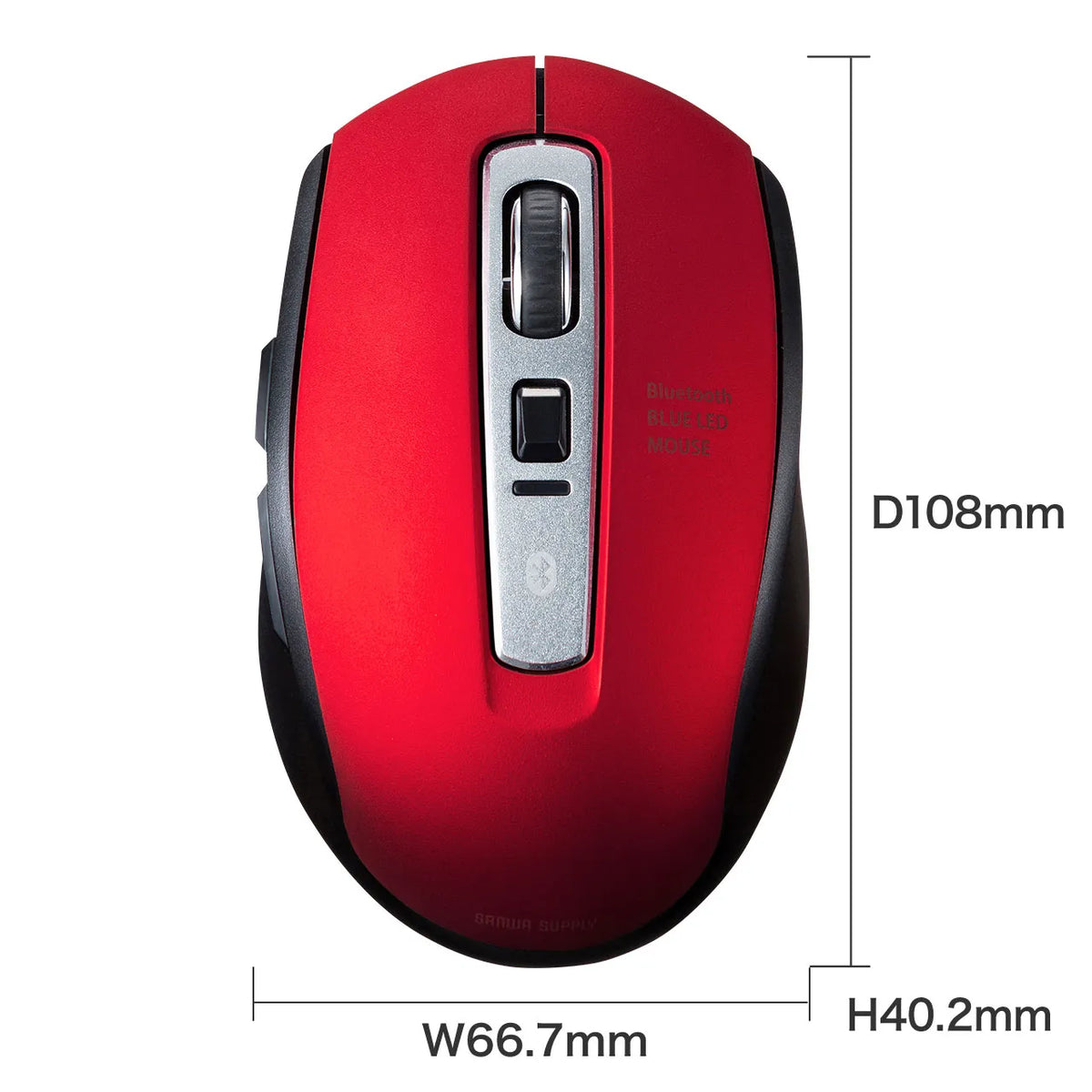 Bluetooth 5.0 Blue LED Mouse MA-BTBL162R
