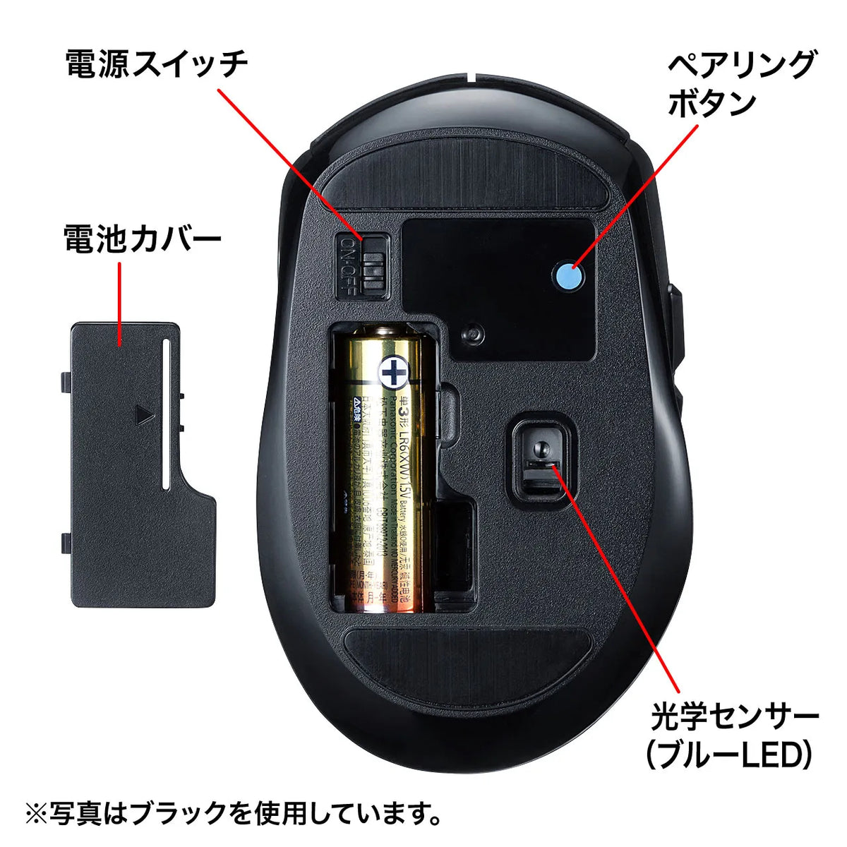 Bluetooth 5.0 Blue LED Mouse MA-BTBL162R