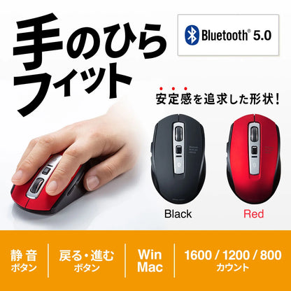 Bluetooth 5.0 Blue LED Mouse MA-BTBL162R