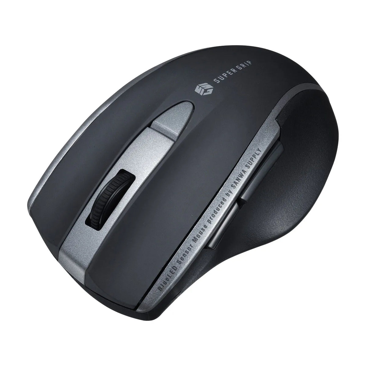 静音BluetoothブルーLEDマウス（5ボタン） MA-BTBL167BK
