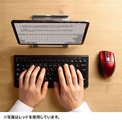 静音BluetoothブルーLEDマウス（5ボタン） MA-BTBL167BK