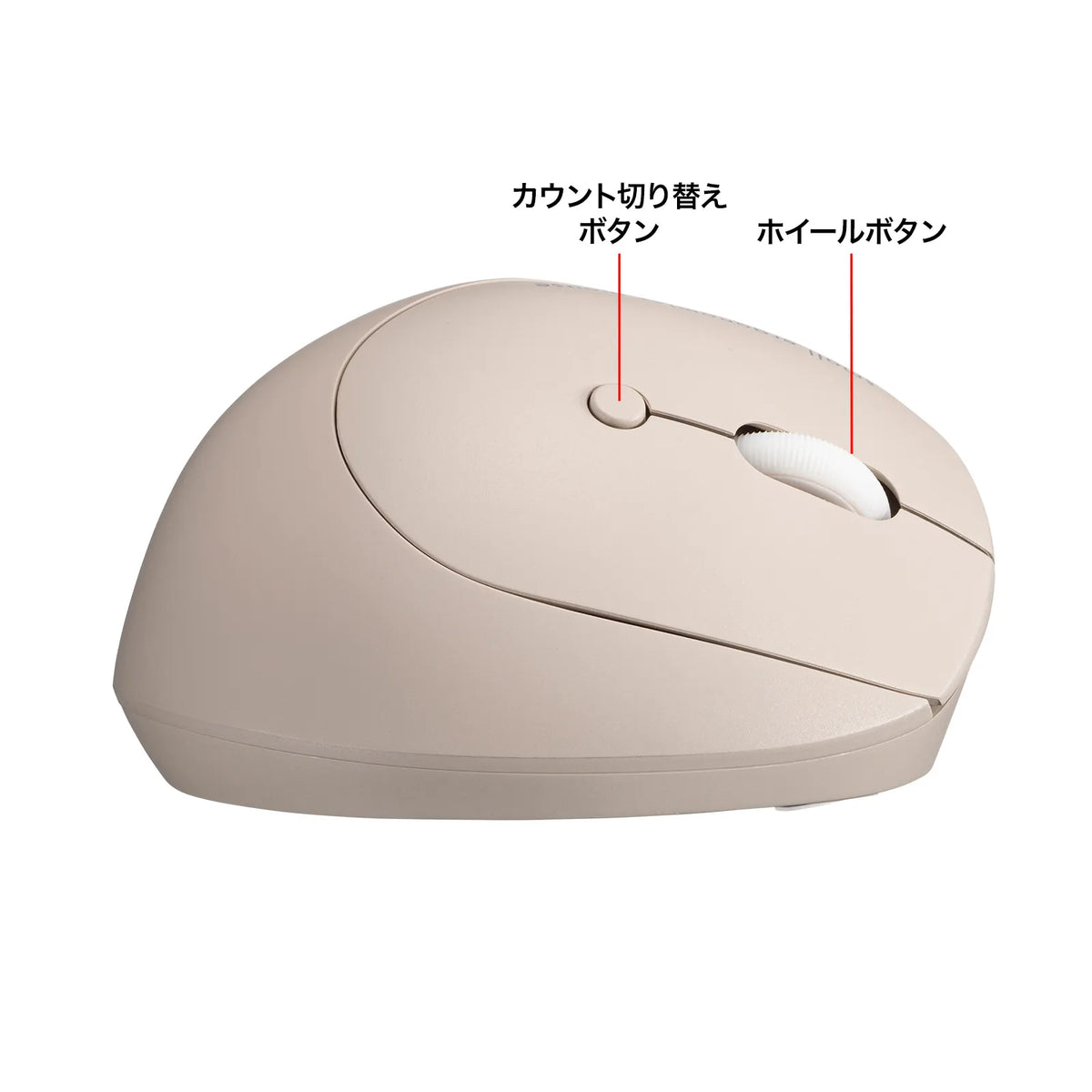 静音Bluetooth小型エルゴノミクスマウス（充電式・5ボタン） MA-EBBS522BG