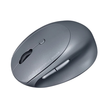 Silent Bluetooth Compact Ergonomic Mouse (Rechargeable, 5 Buttons) MA-EBBS522BK
