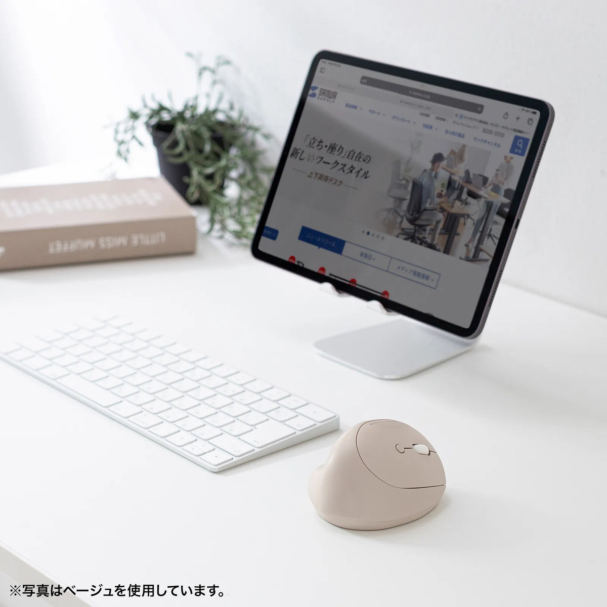Silent Bluetooth Compact Ergonomic Mouse (Rechargeable, 5 Buttons) MA-EBBS522BL