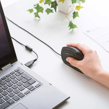 Antibacterial Silent Wired Ergonomic Mouse MA-ERGK9