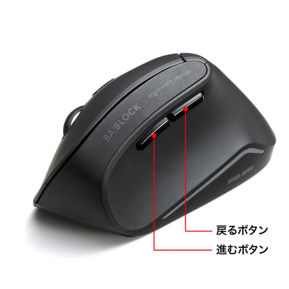Antibacterial Silent Wireless Ergonomic Mouse MA-ERGWK10