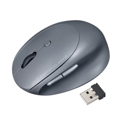 Silent Wireless Combo Compact Ergonomic Mouse (Rechargeable, 5 Buttons) MA-EWBBS522BK