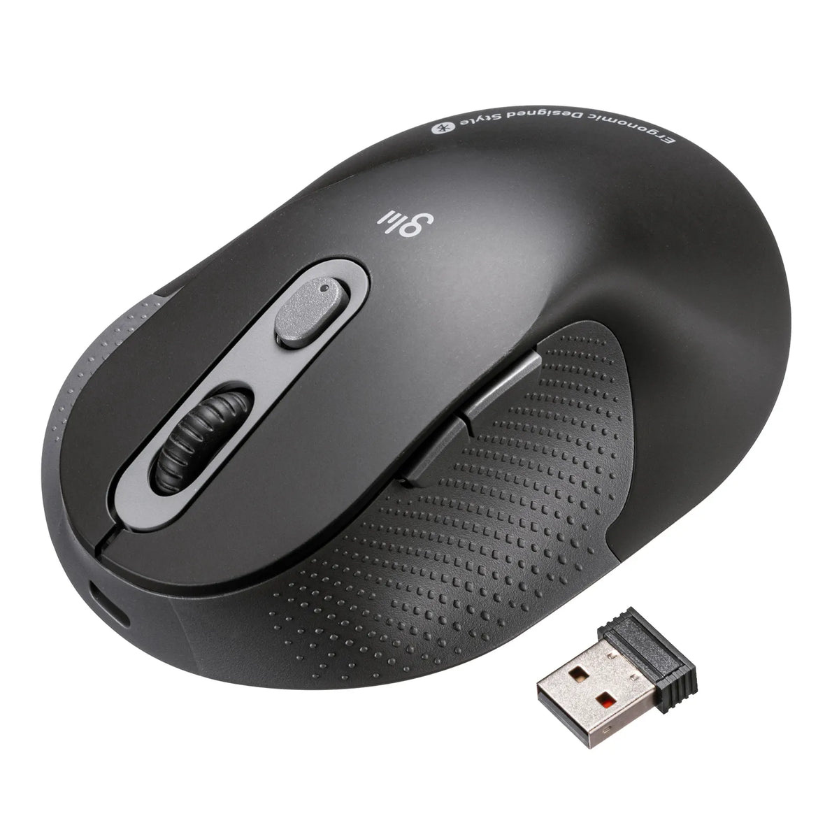 Silent Wireless Ergonomic Combo Mouse MA-EWBBS528MBK