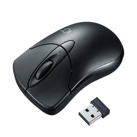 Silent Wireless Blue LED Mouse "IO Plus" MA-IPWBS302BK