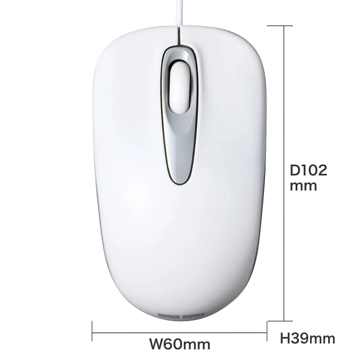 有線光学式マウス MA-R115W
