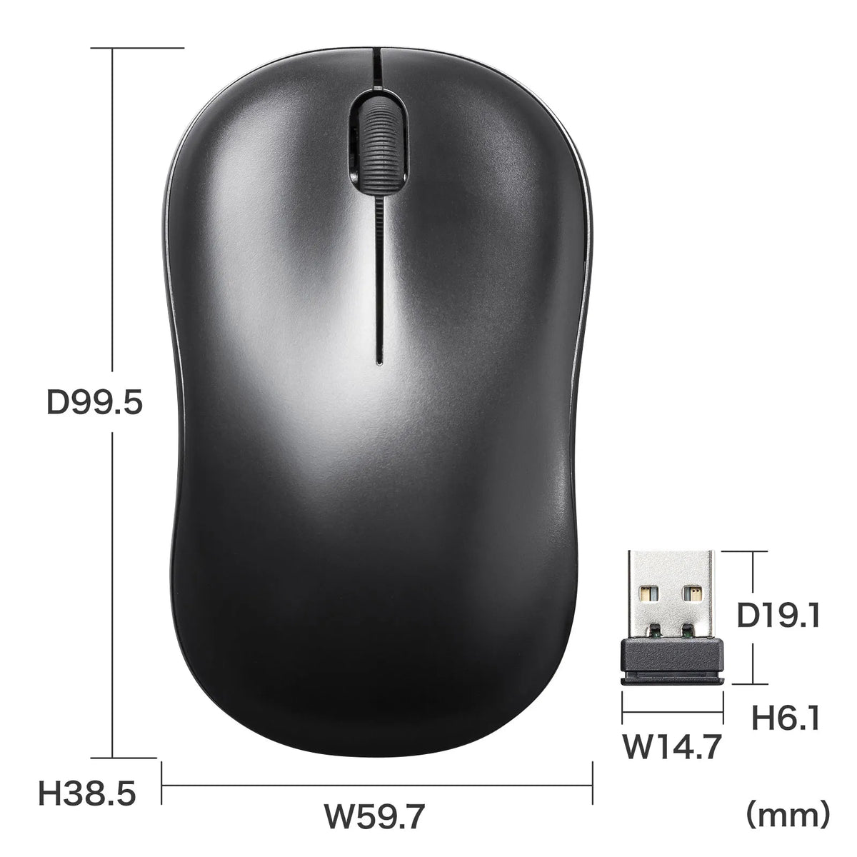 Wireless Blue LED Mouse MA-WB312BK