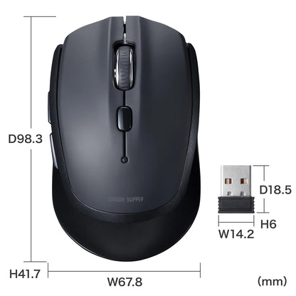 Wireless Blue LED Mouse (5 buttons) MA-WB509BK