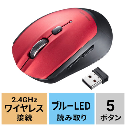 Wireless Blue LED Mouse (5 buttons) MA-WB509R