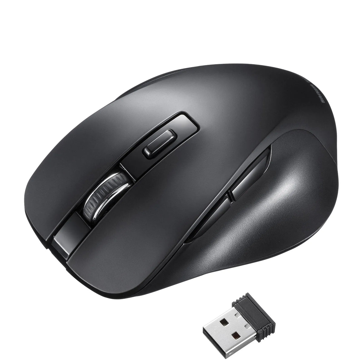 ワイヤレスブルーLEDマウス（5ボタン） MA-WB518BK