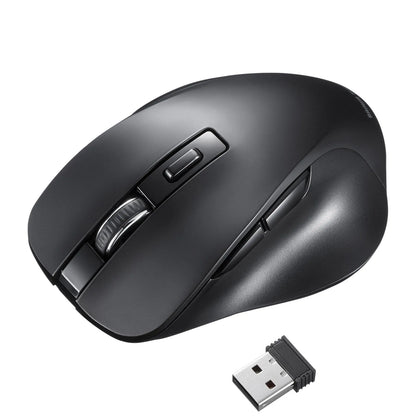 ワイヤレスブルーLEDマウス（5ボタン） MA-WB518BK