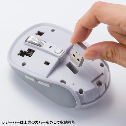 Silent Bluetooth Wireless Mouse (Rechargeable, 5 Buttons) MA-WBBS519W