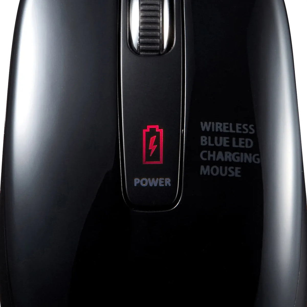 充電式ワイヤレスブルーLEDマウス MA-WBL118BK