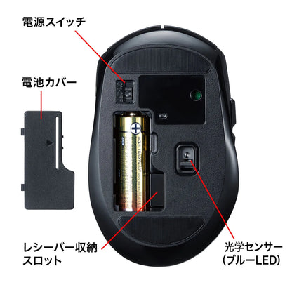 Wireless Blue LED Mouse MA-WBL161BK