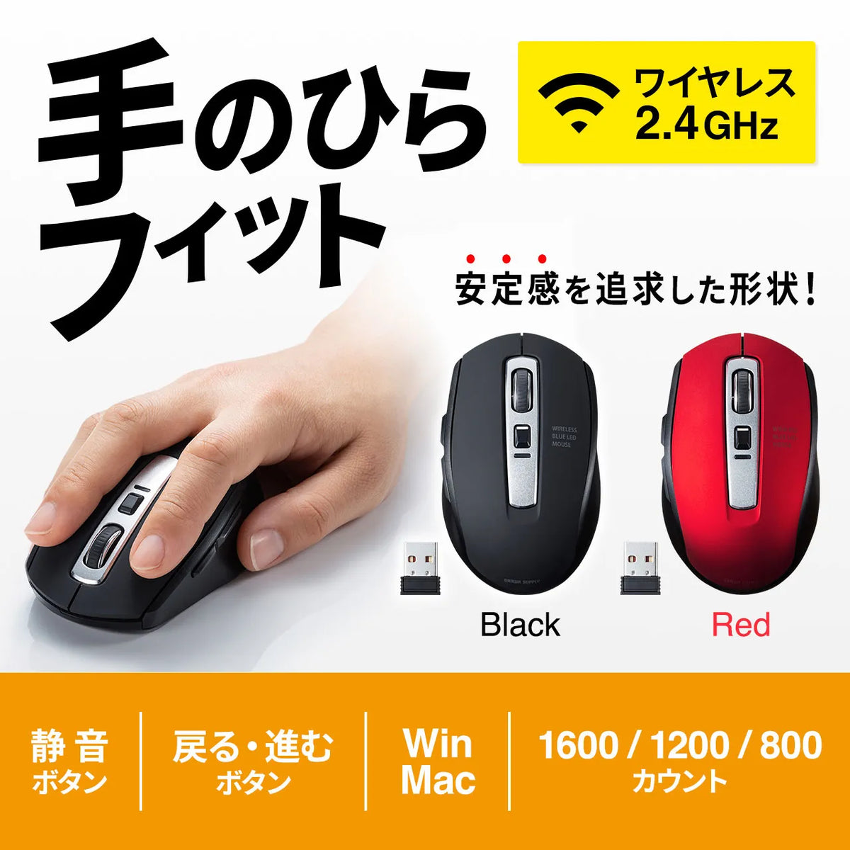 Wireless Blue LED Mouse MA-WBL161BK